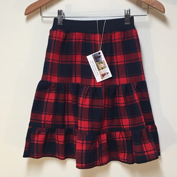 Mom and Pop's Kids Other - Skirt Flannel Girls 4 Midi Plaid Multicolored Ruffle Tiered Mom and Pop's Kids